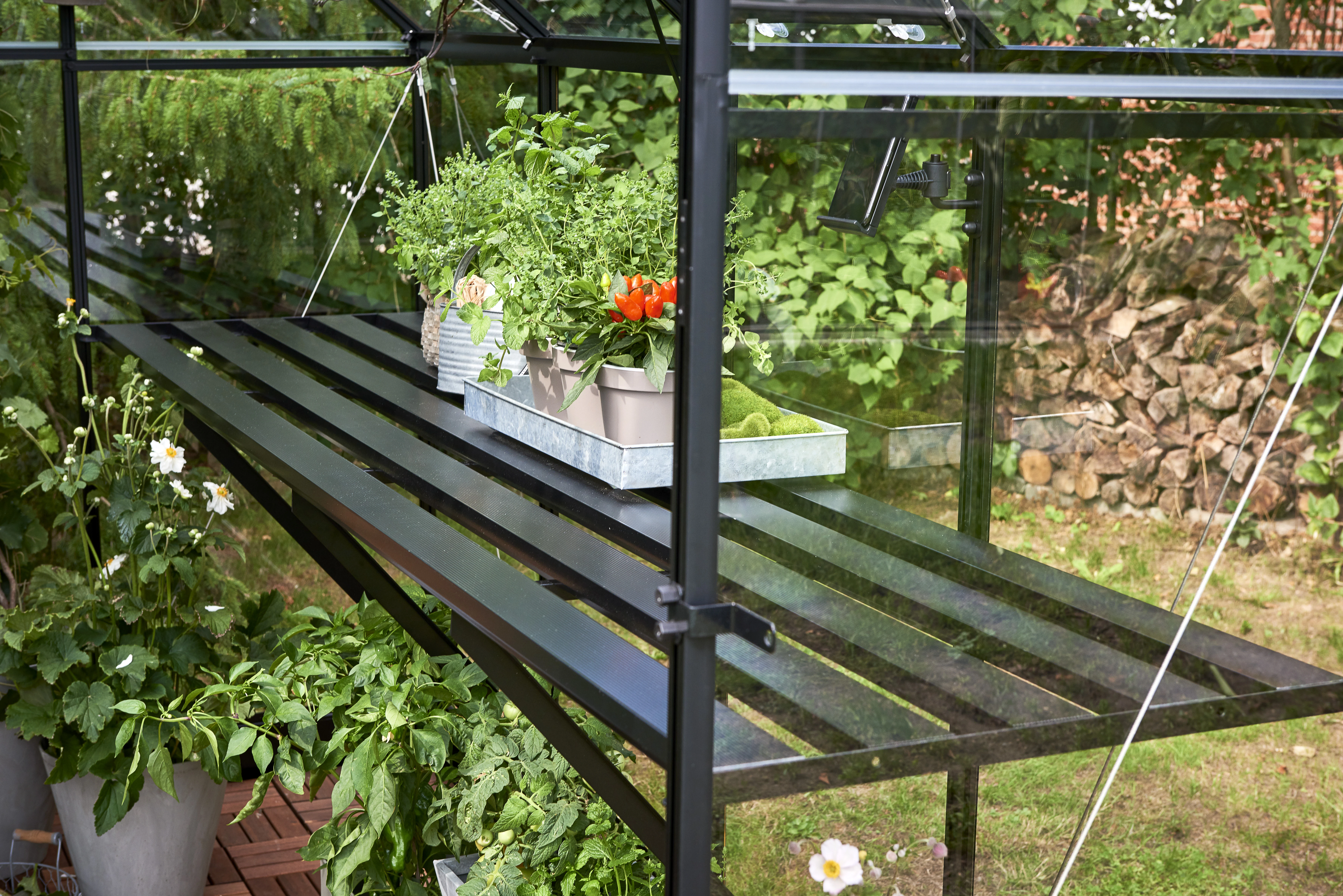 Royal Well Tafel Qube 68 Zwart Gecoat - Afbeelding 1